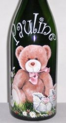 Bouteille personnalisée anniversaire nounours