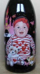 peinture sur bouteille